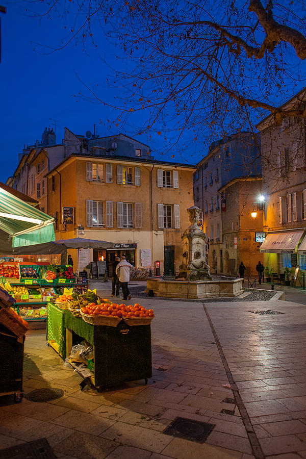 Winter Evening in Aix Photograph by W Chris Fooshee