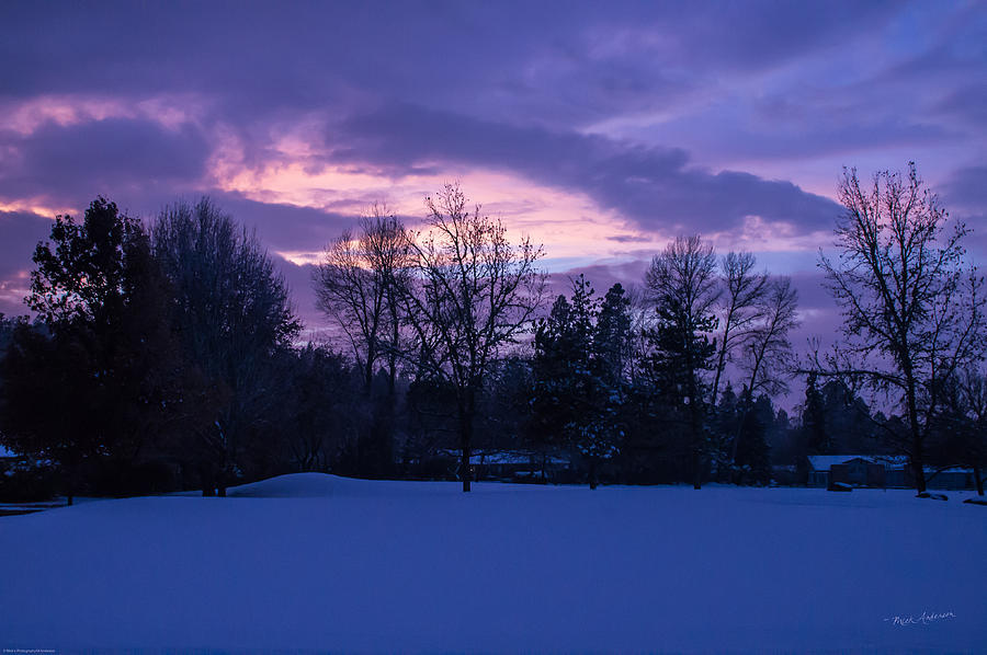 Winter Evening in Grants Pass Photograph by Mick Anderson