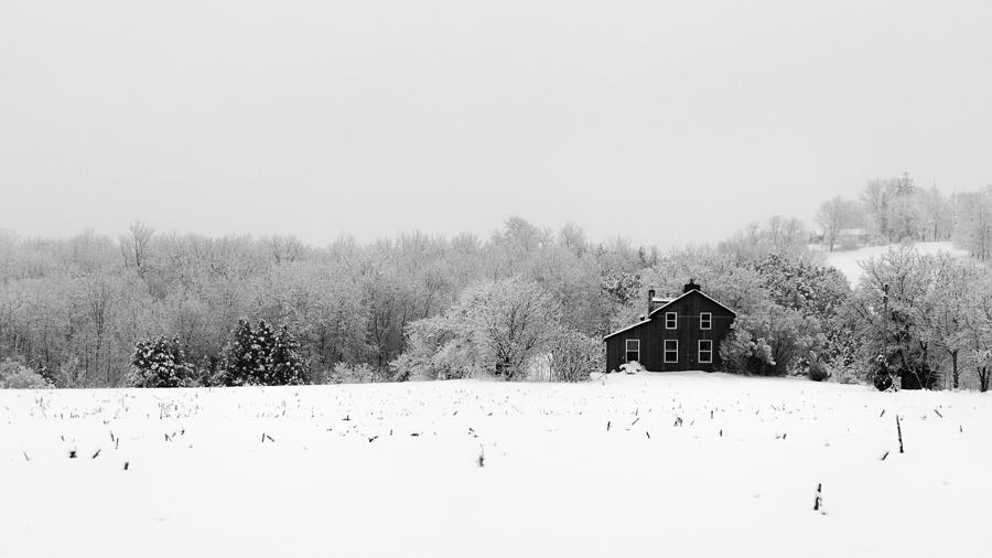 Winter Photograph - Winter Farm B by Mike Southern