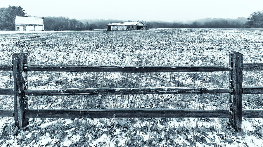 Winter Farm Photograph by Bryan Bzdula