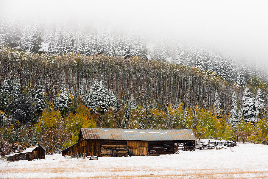 Winter Farm Photograph by Chuck Jason