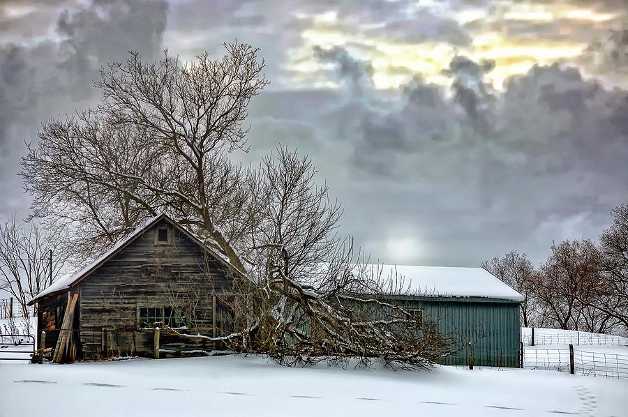 Winter Photograph - Winter Farm II by Steve Harrington