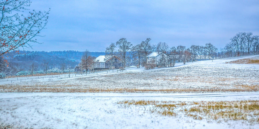 Winter Farm Photograph by Randy Steele