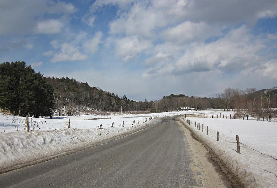 Winter Farm Road Photograph by MTBobbins Photography