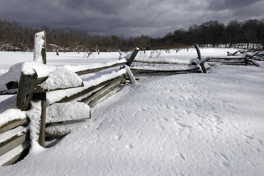 Winter Photograph - Winter Fence by Susan Degginger