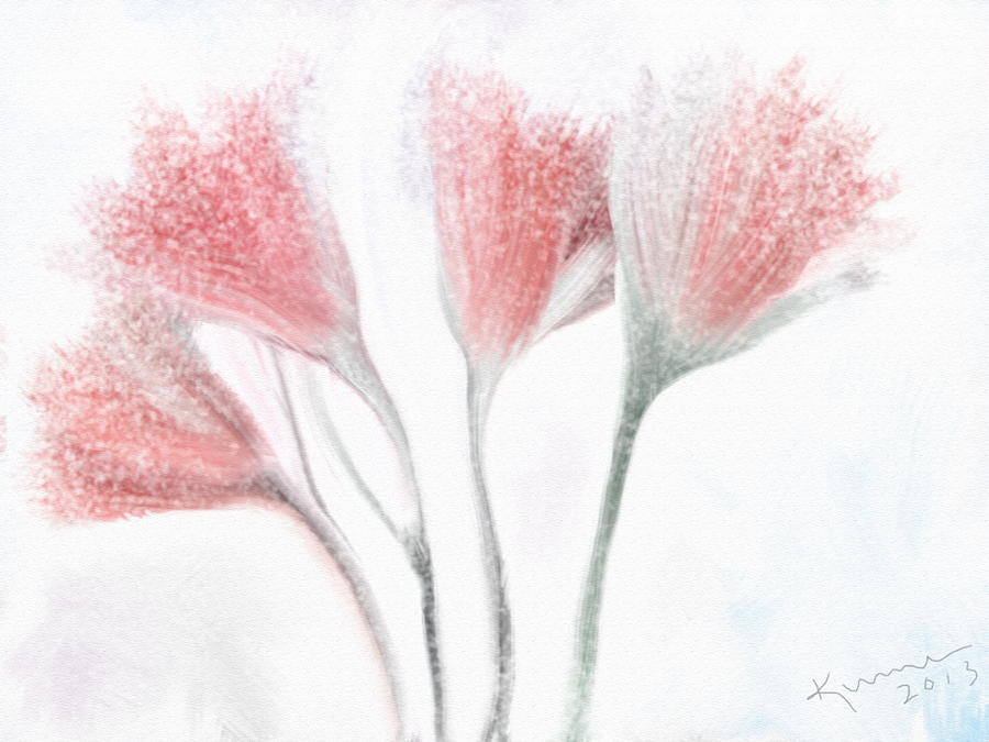 Winter Flowers Digital Art by Kume Bryant
