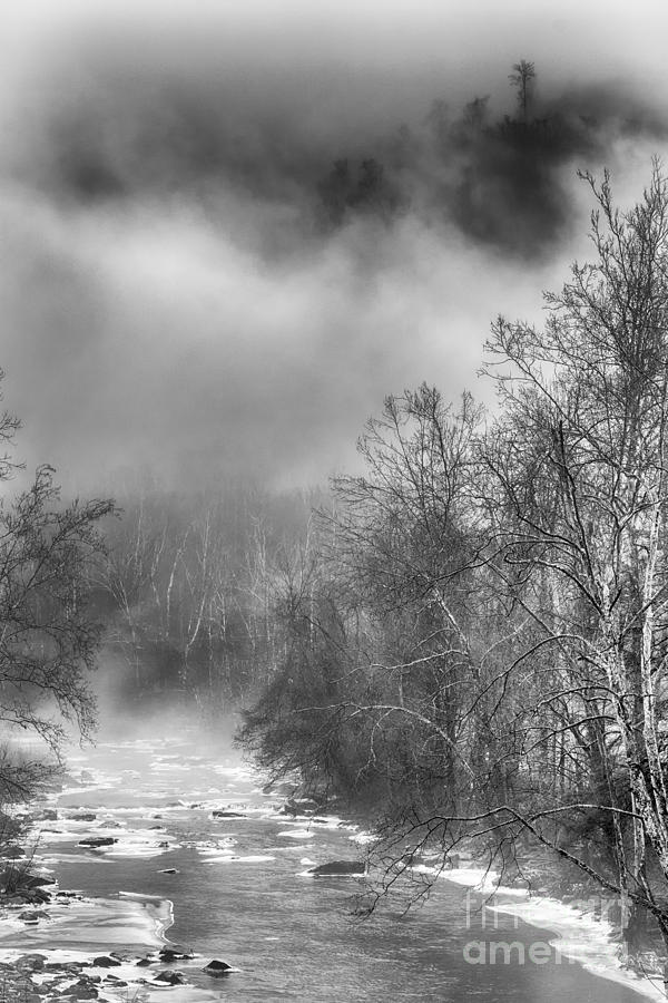 Winter Fog Cherry River Photograph by Thomas R Fletcher