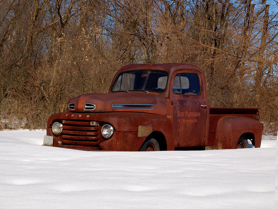 Winter Ford Truck 3 Photograph by Thomas Young