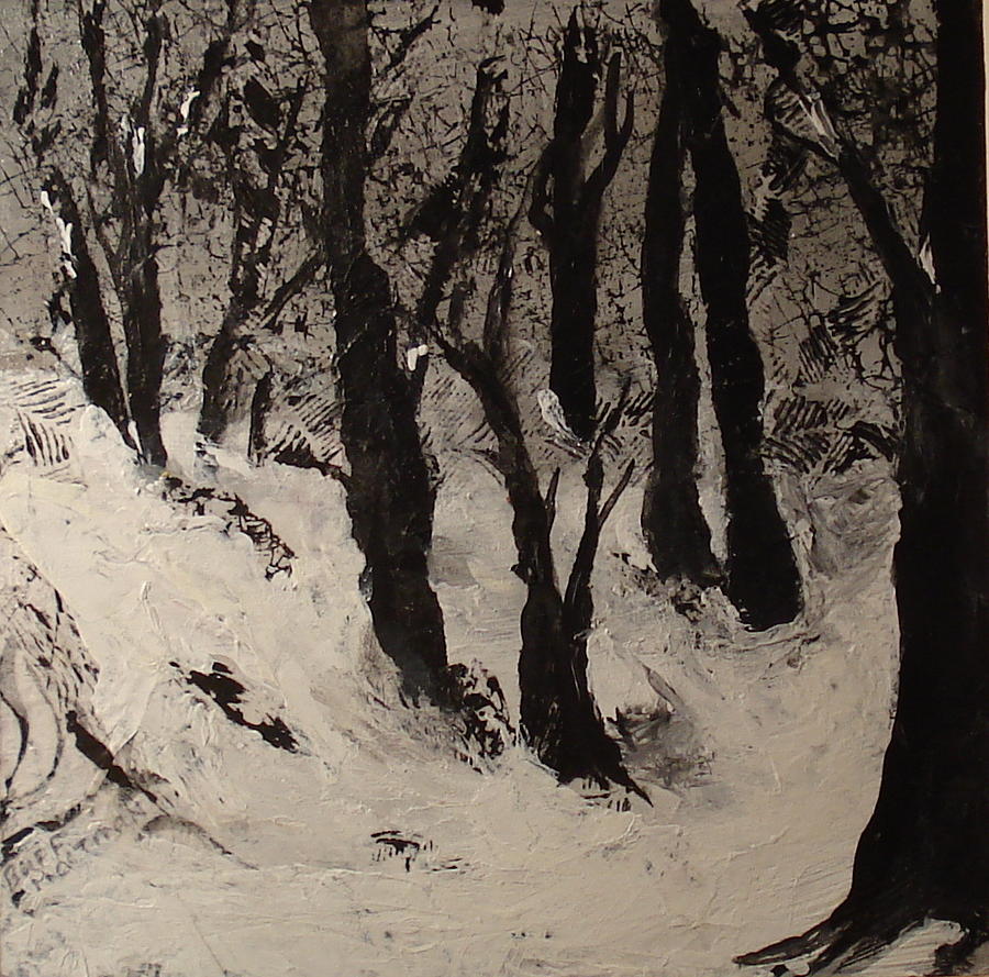 Winter Forest Mixed Media by Buff Holtman
