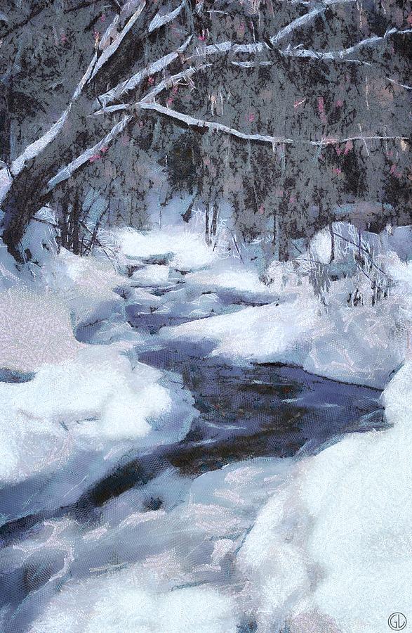 Winter forest Digital Art by Gun Legler