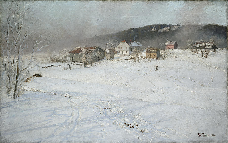 Winter Painting - Winter by Frits Thaulow