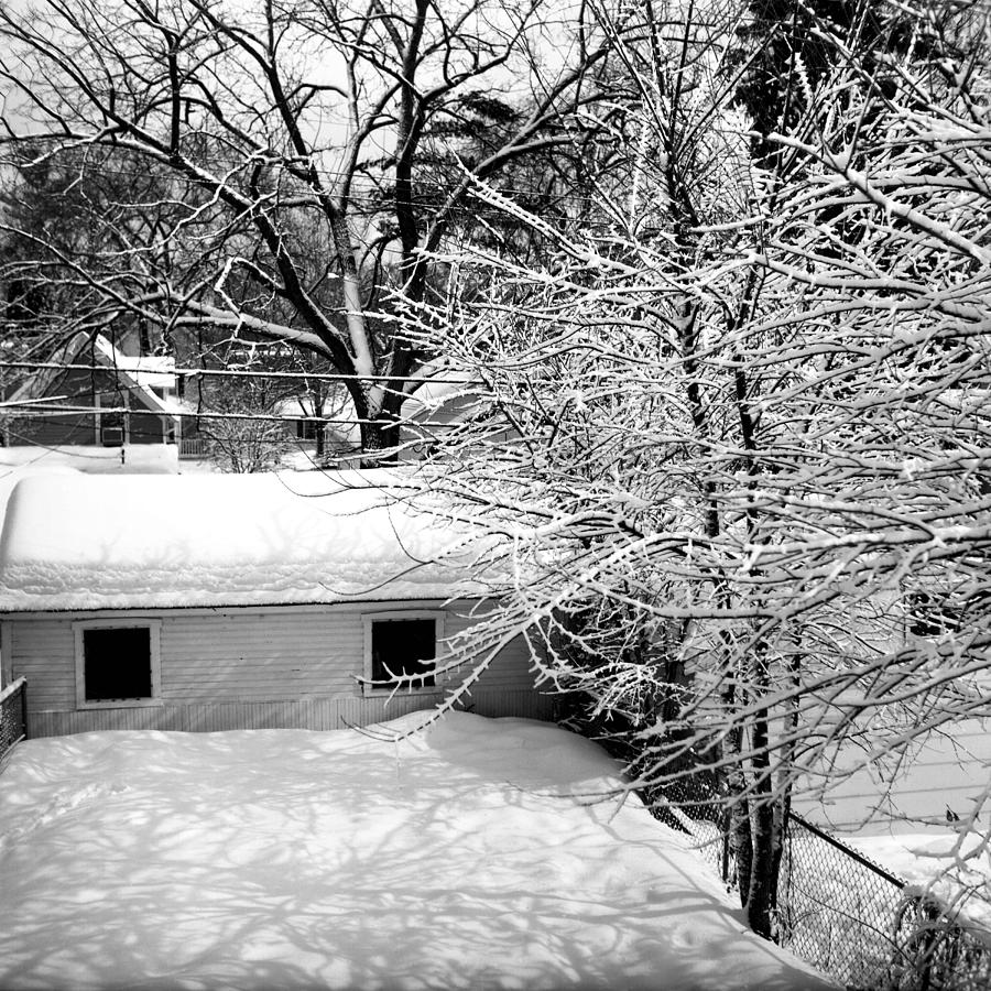 Winter Garage Photograph by Lonnie Paulson
