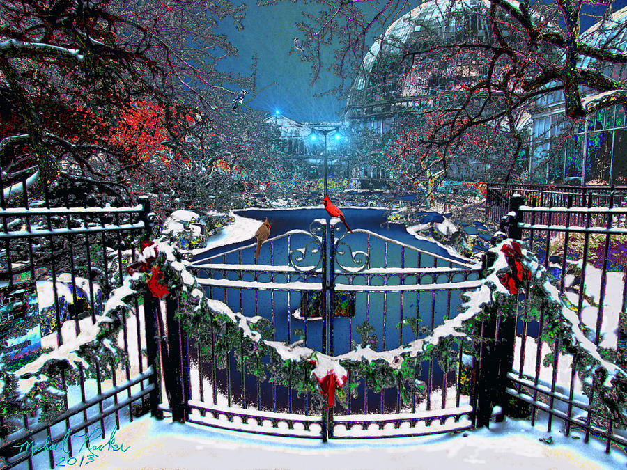 Winter Garden Digital Art by Michael Rucker