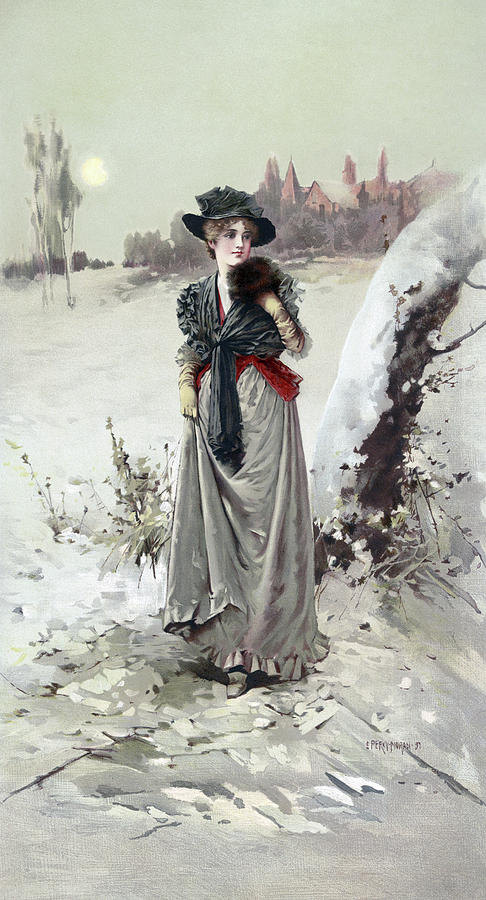 Winter Girl, C1895 Painting by Granger