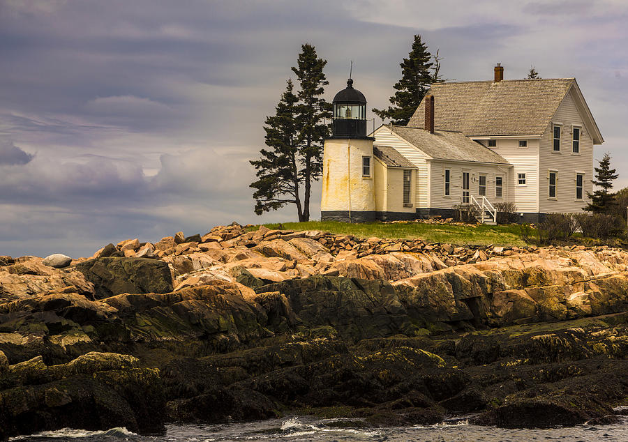 Winter Harbor Lighthouse Photograph by Mark Milar - Pixels