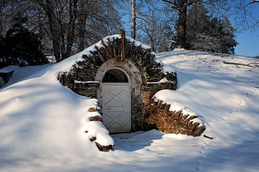 Winter hobbit hole Photograph by Michael Porchik