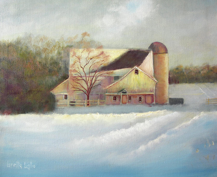 Winter Hush Painting by Loretta Luglio