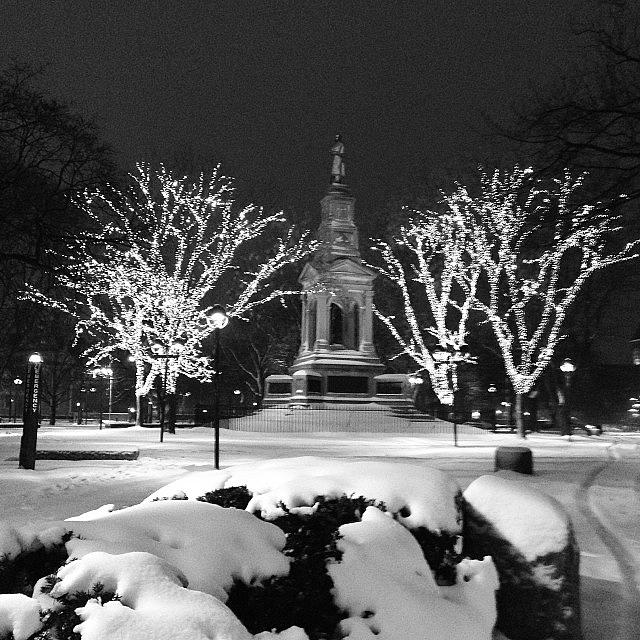 Wintertime Photograph - Winter In Cambridge. #wintertime by Khamid B