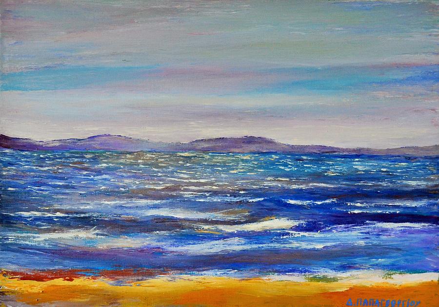 Nature Painting - Winter In Chalkidiki by Dimitra Papageorgiou