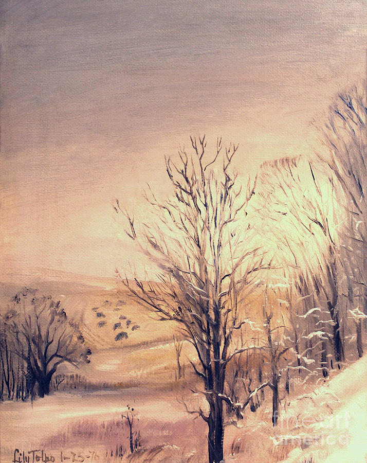 Winter in Jo Daviess Painting by Art By Tolpo Collection
