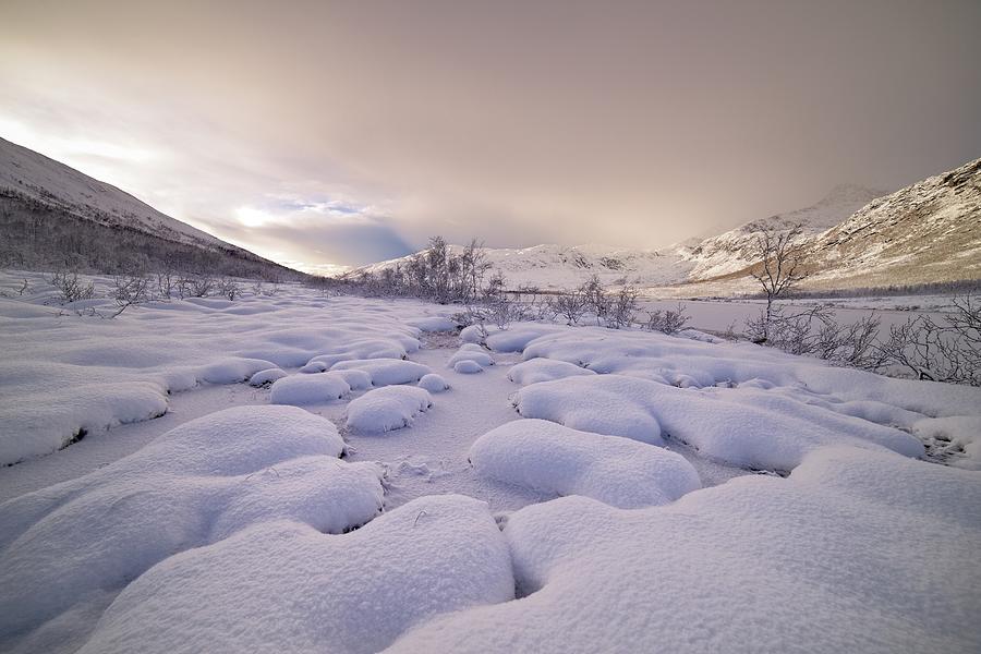 Winter In Kattfjorddalen Photograph by John Hemmingsen