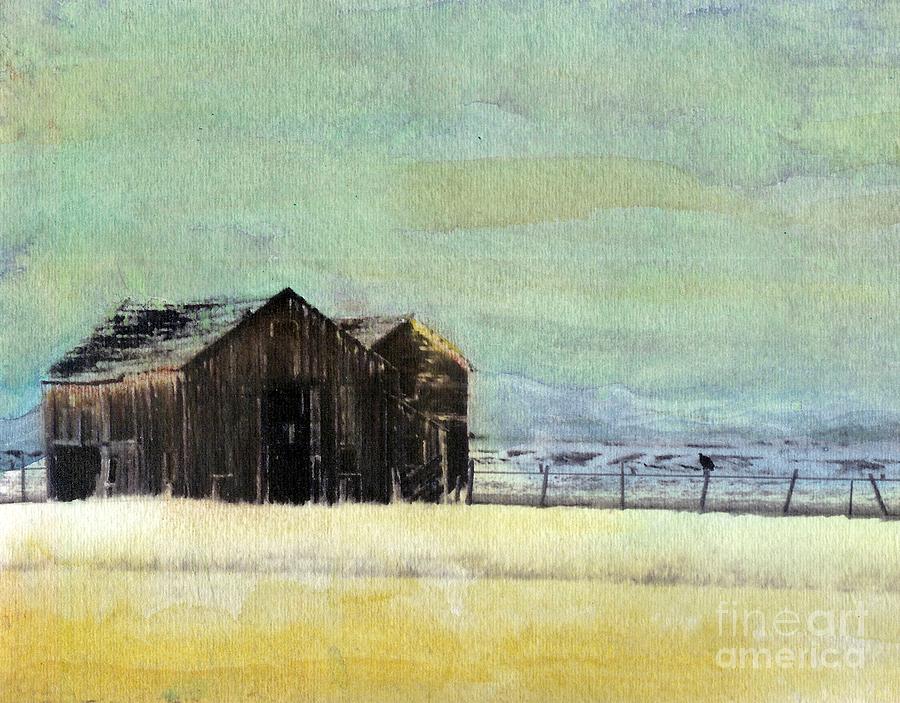 Winter in Montana Painting by Desiree Paquette