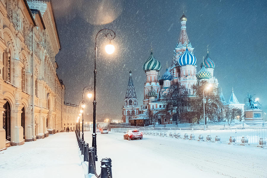 Winter in Moscow. Russia. Photograph by Elena Liseykina