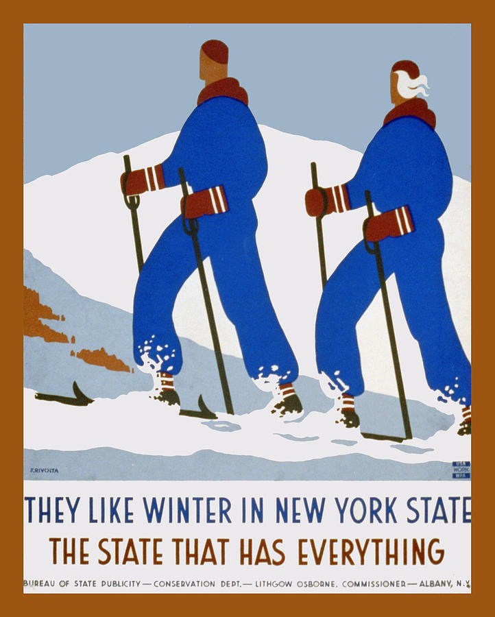 Mountain Digital Art - Winter In New York State by Unknown