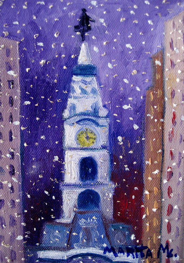 Winter In Philly Painting by Marita McVeigh