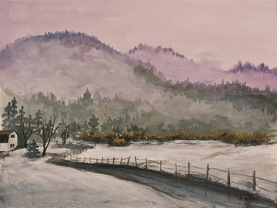 Winter in Quincy Painting by Darice Machel McGuire