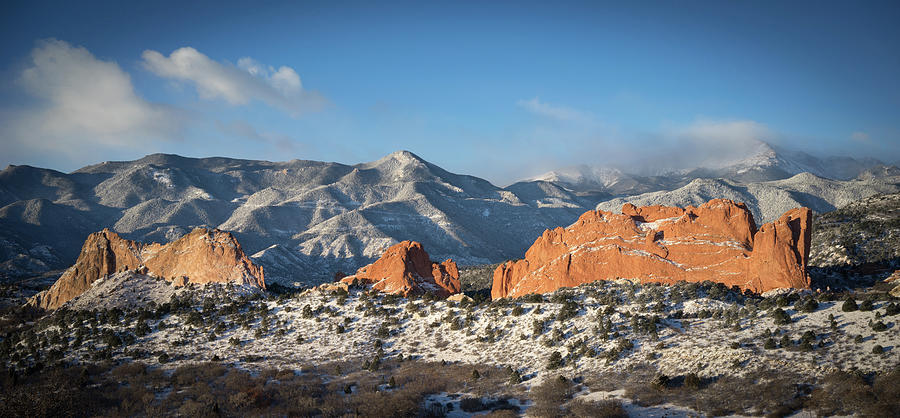 Winter In The Garden Of The Gods Photograph by Christopher Coleman