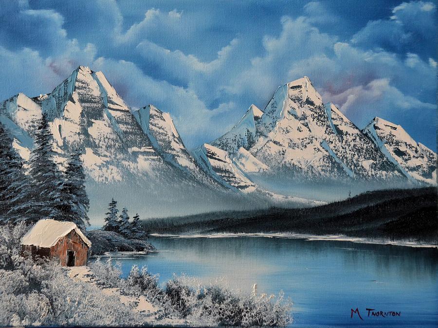 Winter In The Rockies Painting By Marsha Thornton