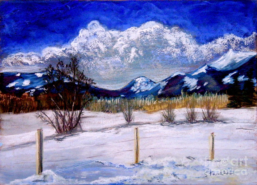 Mountain Pastel - Winter in the Selle Valley by Carol Kovalchuk