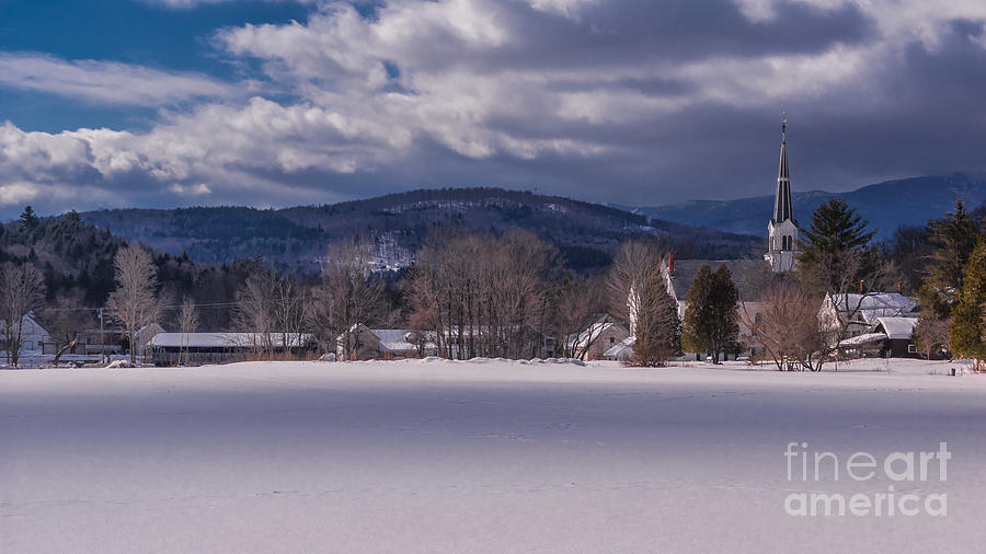 Winter in Waitsfield Vermont. Photograph by New England Photography