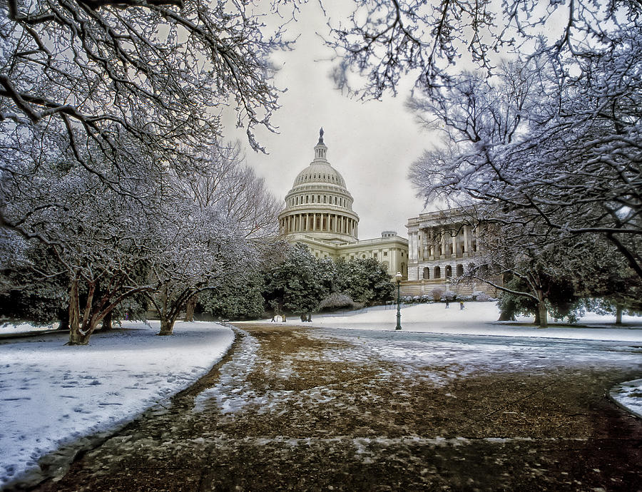 Washington D.c. Photograph - Winter in Washington DC by Mountain Dreams
