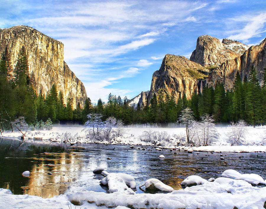 Winter in Yosemite Photograph by Abram House