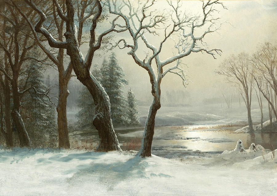 Winter in Yosemite Painting by Albert Bierstadt