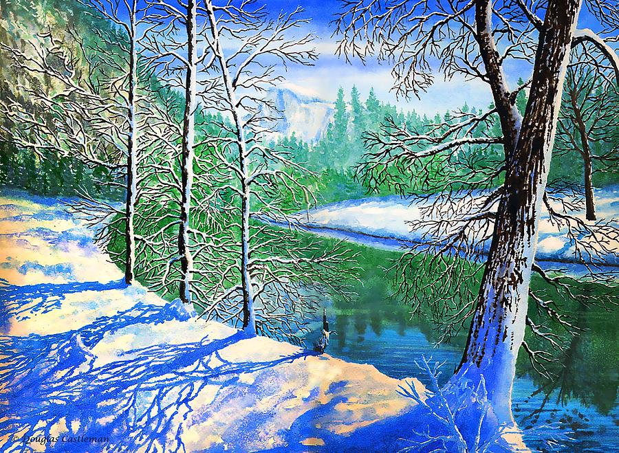 Winter in Yosemite Painting by Douglas Castleman
