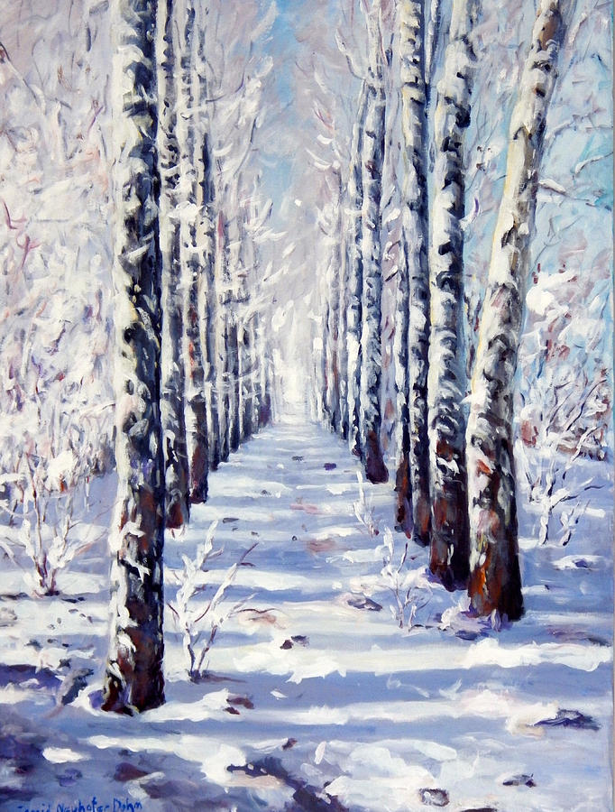 Winter Painting by Ingrid Dohm