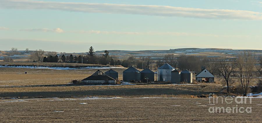 Winter Iowa farmland Photograph by Yumi Johnson