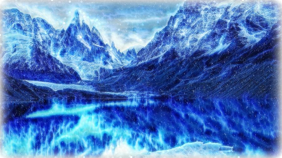 Winter is Coming - Game of Thrones landscape Digital Art by Lilia D