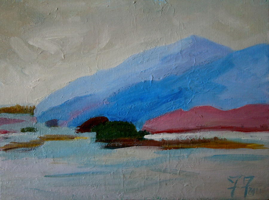 Winter Islands - MDI Painting by Francine Frank
