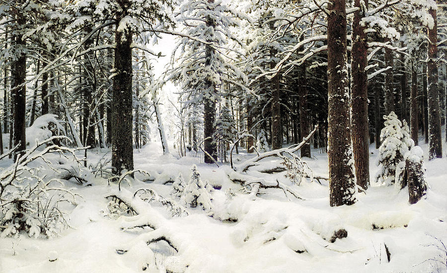 Winter Painting by Ivan Shishkin