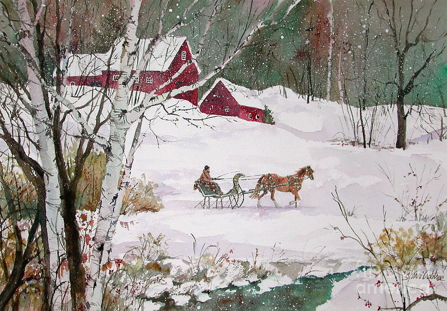 Winter Journey Painting by Sherri Crabtree