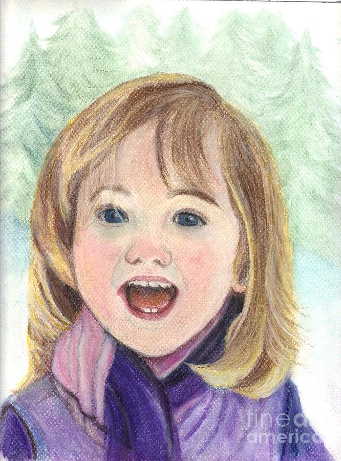 Winter Joy Drawing by Carol Wisniewski