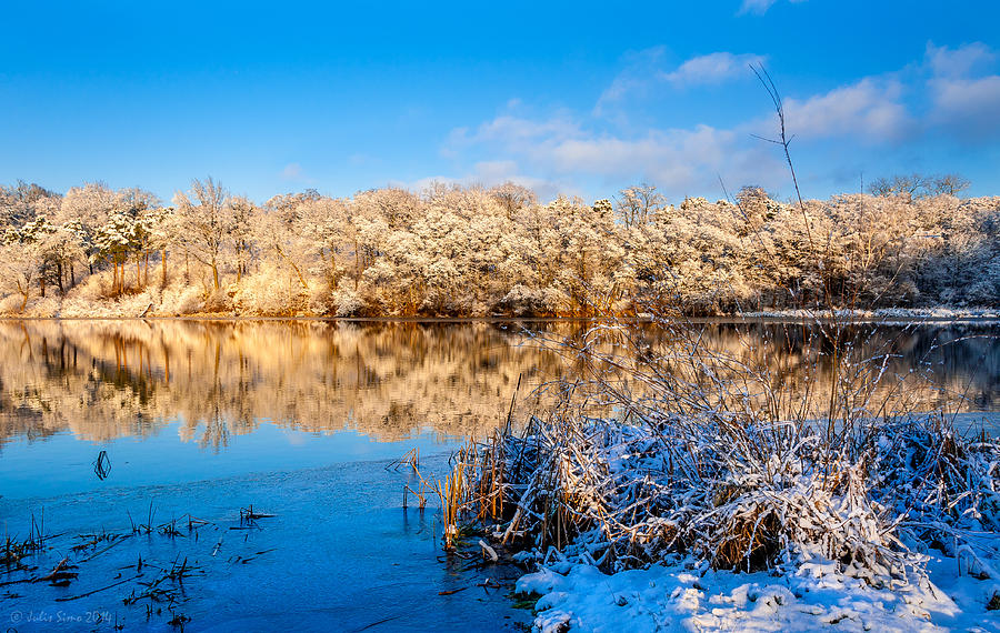 Winter Lakescape In Zegrze Near Warsaw In Poland Photograph