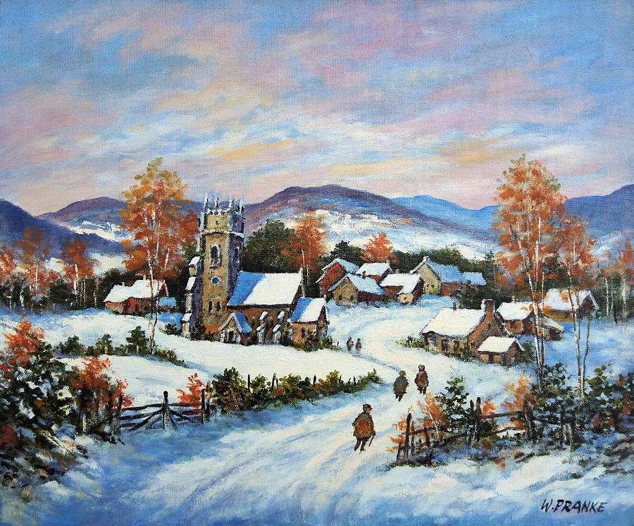 Winter Landscape 02 Painting by Walter Wenzel Pranke