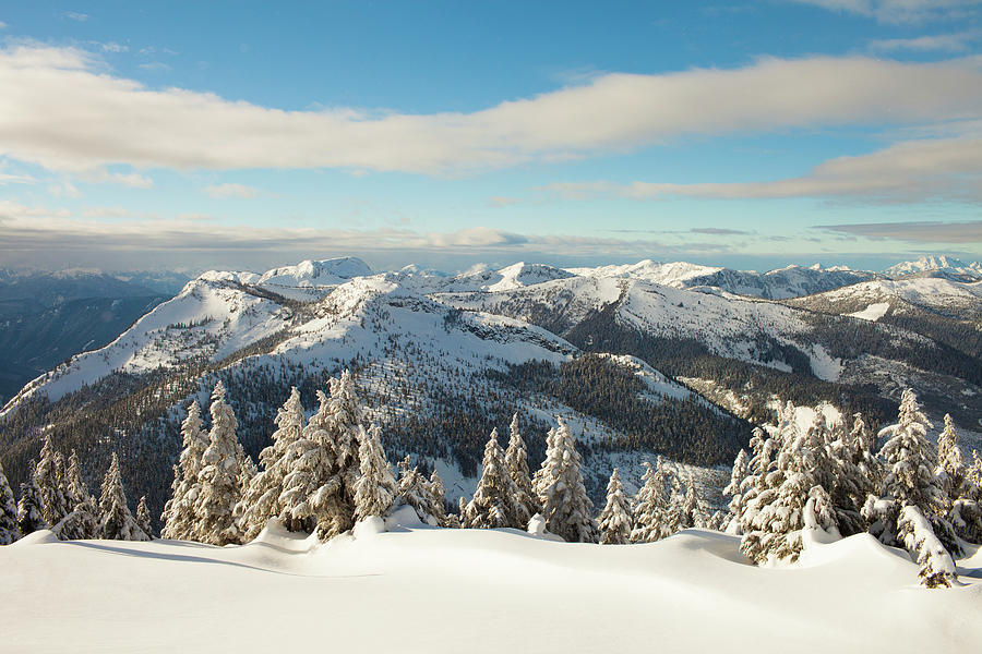 Winter Landscape In British Columbia Photograph by Christopher Kimmel ...