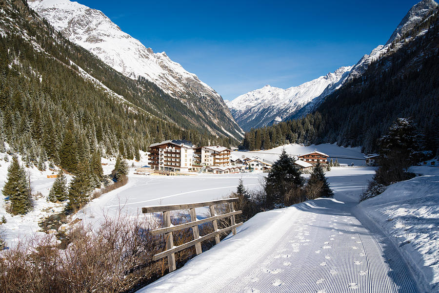Winter landscape in Pitztal valley Austria Photograph by Matthias Hauser