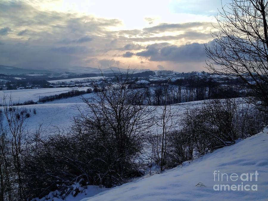 Winter Landscape Photograph by Mariola Bitner
